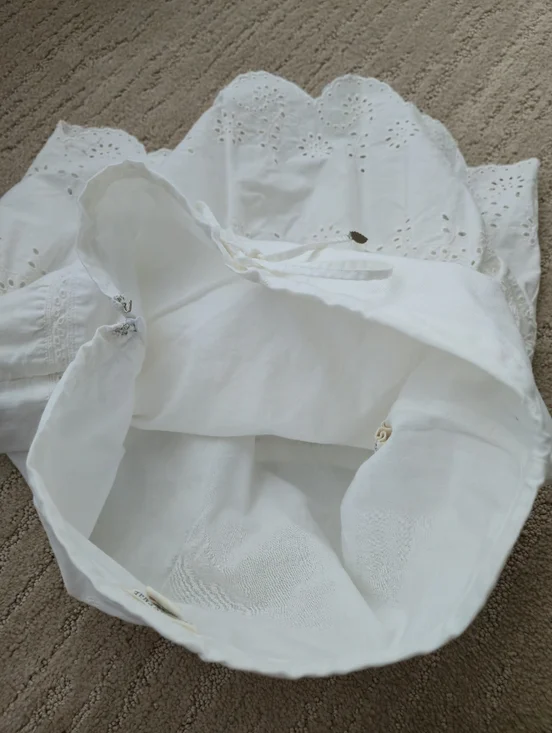 American Eagle Skirt Eyelet Tiered Fairy 0 Feathers Boho Vintage Y2k Scallop Hem - Picture 9 of 13